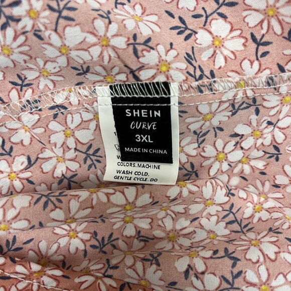 Daisy‎ Floral Maxi Dress Size 3XL Faux Wrap Flirty Flutter sleeve Cottage Garden - Picture 5 of 8